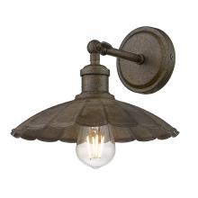  3124-1W DR - Clemence 1 Light Wall Sconce in Dark Rust